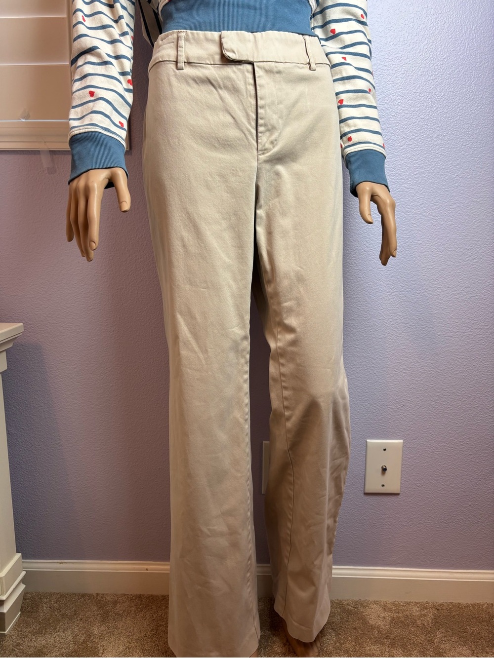 Vintage 80s Covington Khaki Straight-Leg Pants